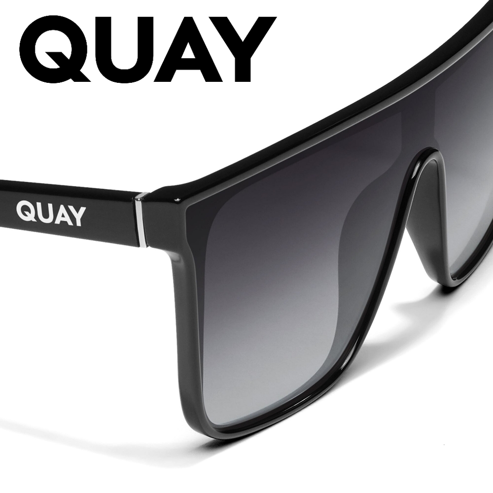 Quay Australia - Nightfall - Bestseller - Black Frame/ Smoke Polarized L… - Picture 3 of 11
